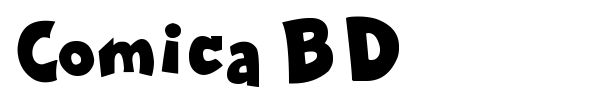 Comica BD font preview